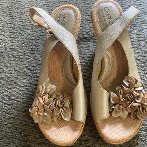 Wedge high heel sandals